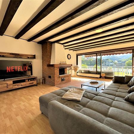 Traumaussicht Kamin Balkon Burgblick 65 Zoll Tv Netflix Sky Joyn Lindenplatz Apartment Bullay Exterior foto
